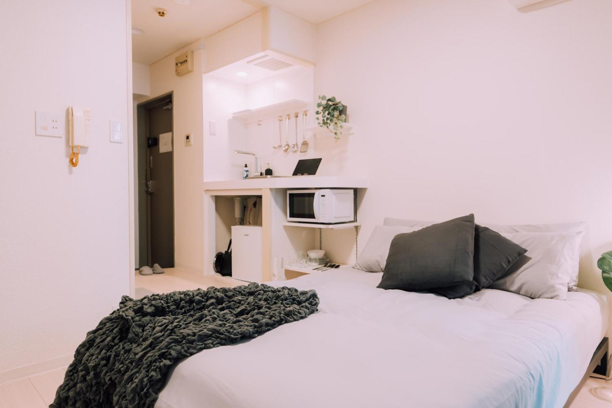 Appartement Minimalist Loft Namba Compact With A 24-hour Gym Ma202 *